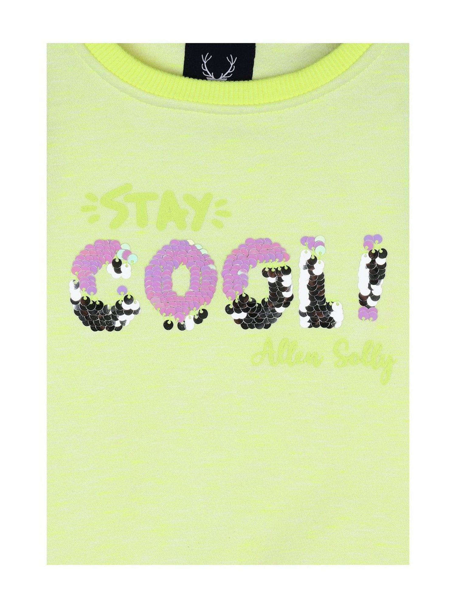 Allen Solly Junior Green Sequence Full Sleeves Sweatshirt