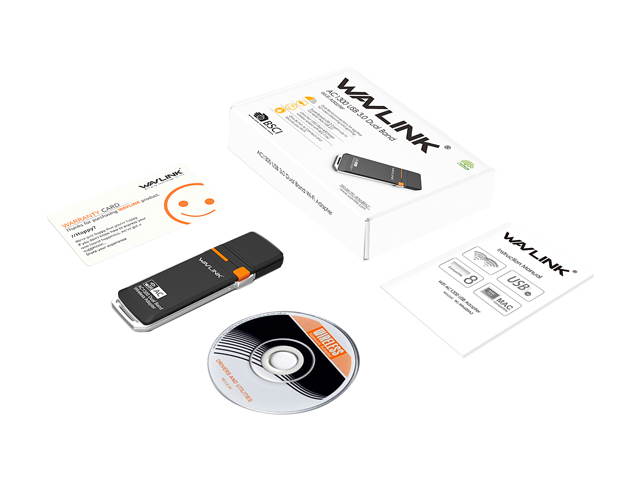 Wavlink AC600 USB Wifi Adapter, 600Mbps Dual Band Wireless Adapter, 802.11ac, High Gain 3dbi Antenna Network Adapter, 2.4G/150Mbps + 5G/433Mbps For PC, Windows XP/Vista/7/8/8.1/10 (32/64bits) MAC OS