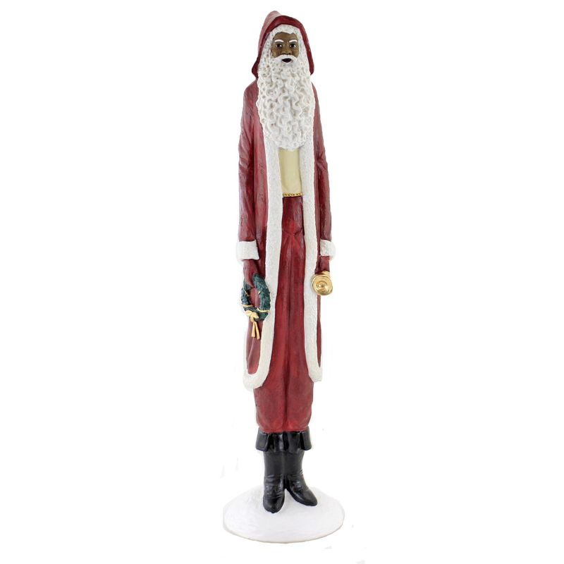 Black Art 19.0" Pencil Santa With Bell Christmas Wreath Claus  -  Decorative Figurines
