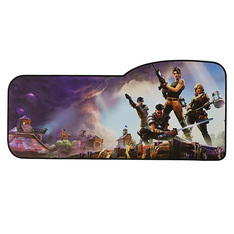 Size Gaming Mouse Pad - Anti Slip Rubber Base - Stitched Edges - Large Desk Mat - 28.5" x 12.75" x 0.12" (, All Black/No Logo)