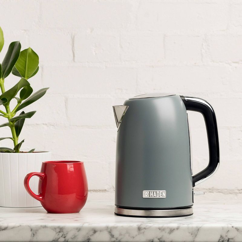 Haden Perth 1.7L Stainless Steel Electric Kettle - Gray