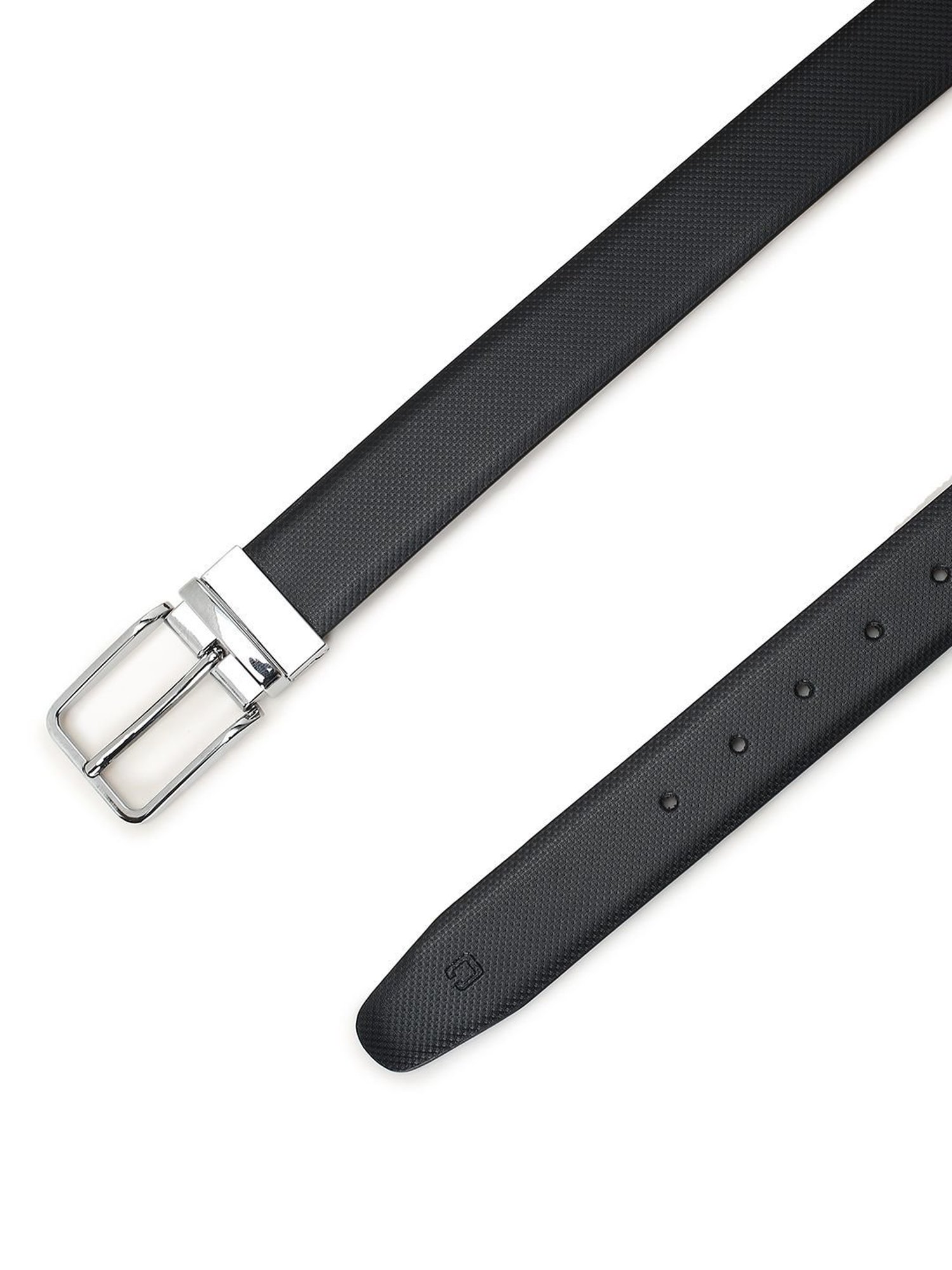 Crusset Black Formal Belt for Men