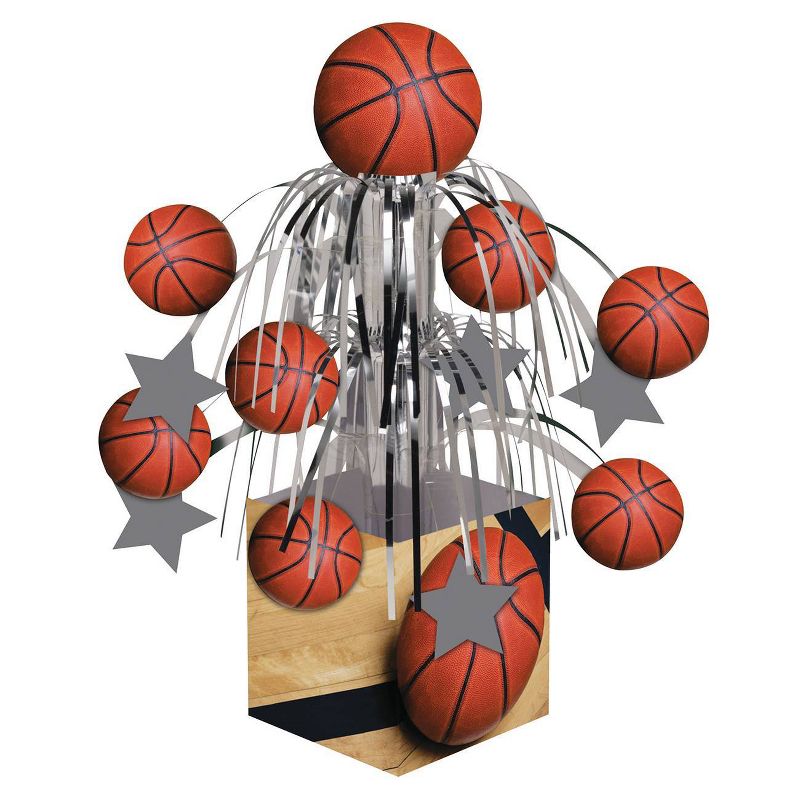 Basketball Decorations Party Kit Orange/Brown