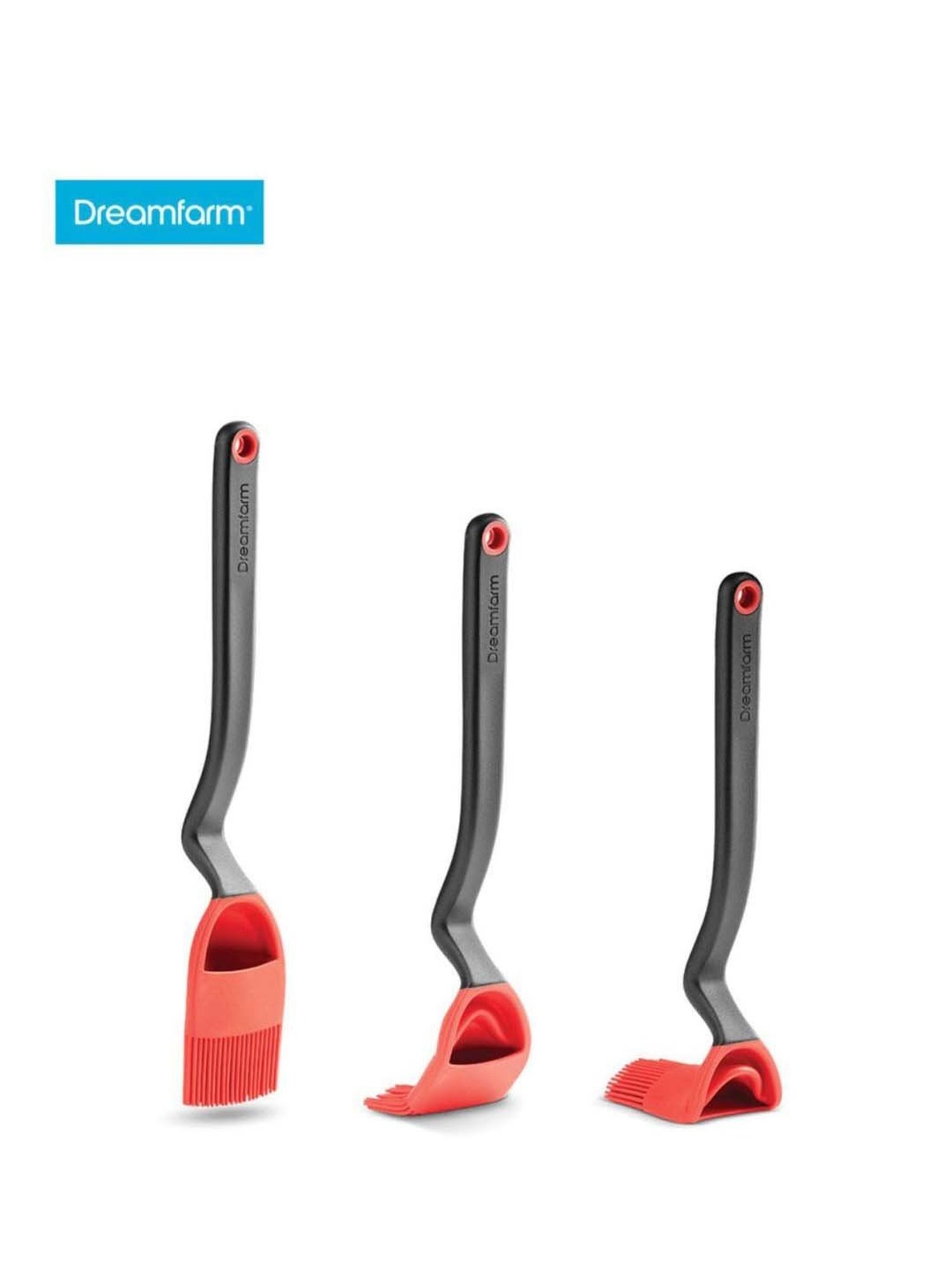 Dreamfarm Red Medium Basting Brush With Scoop Reservoir