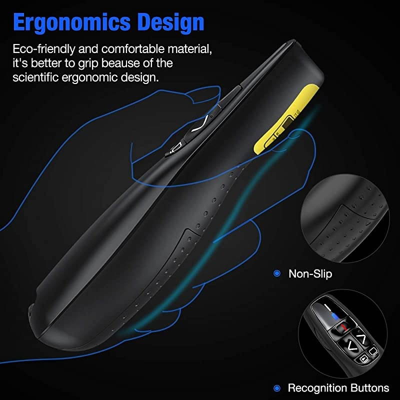 Presenter Remote ESYWEN RF 24GHz USB Presentation Remote Control PowerPoint Presentation Clicker for KeynotePPTMacPC