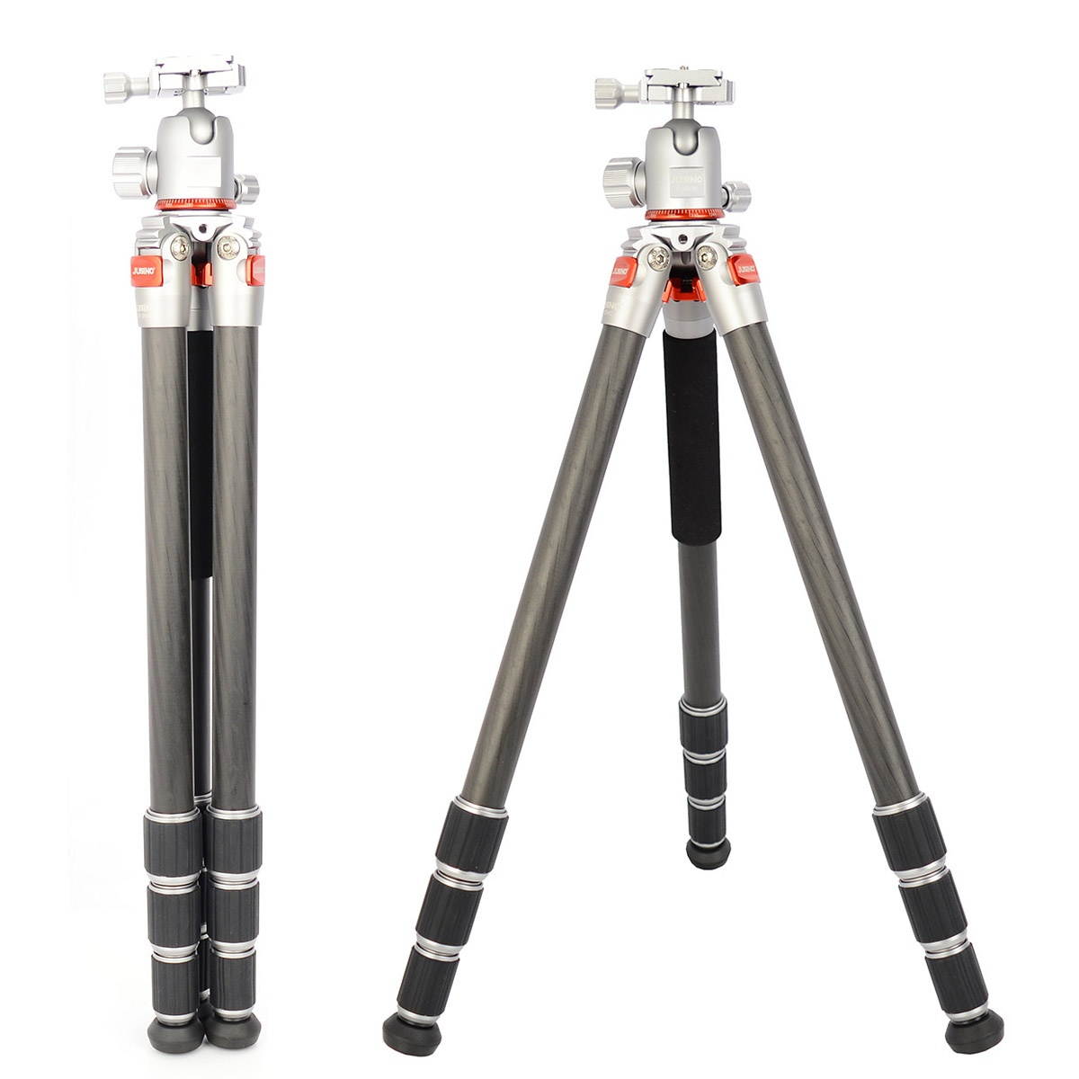 Koolehaoda New Generation Professional Portable Carbon Fiber Tripod Monopod & Ball Head (JUSIN Series AF-254C+FGS30)