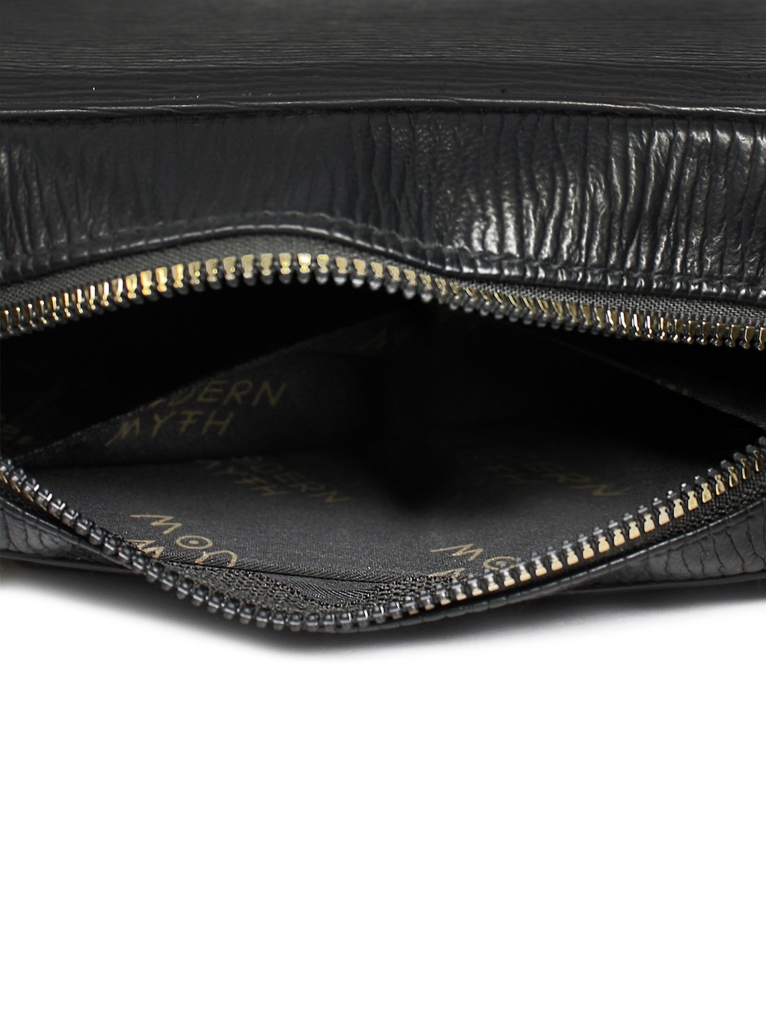 Modern Myth Black Textured Medium Handbag