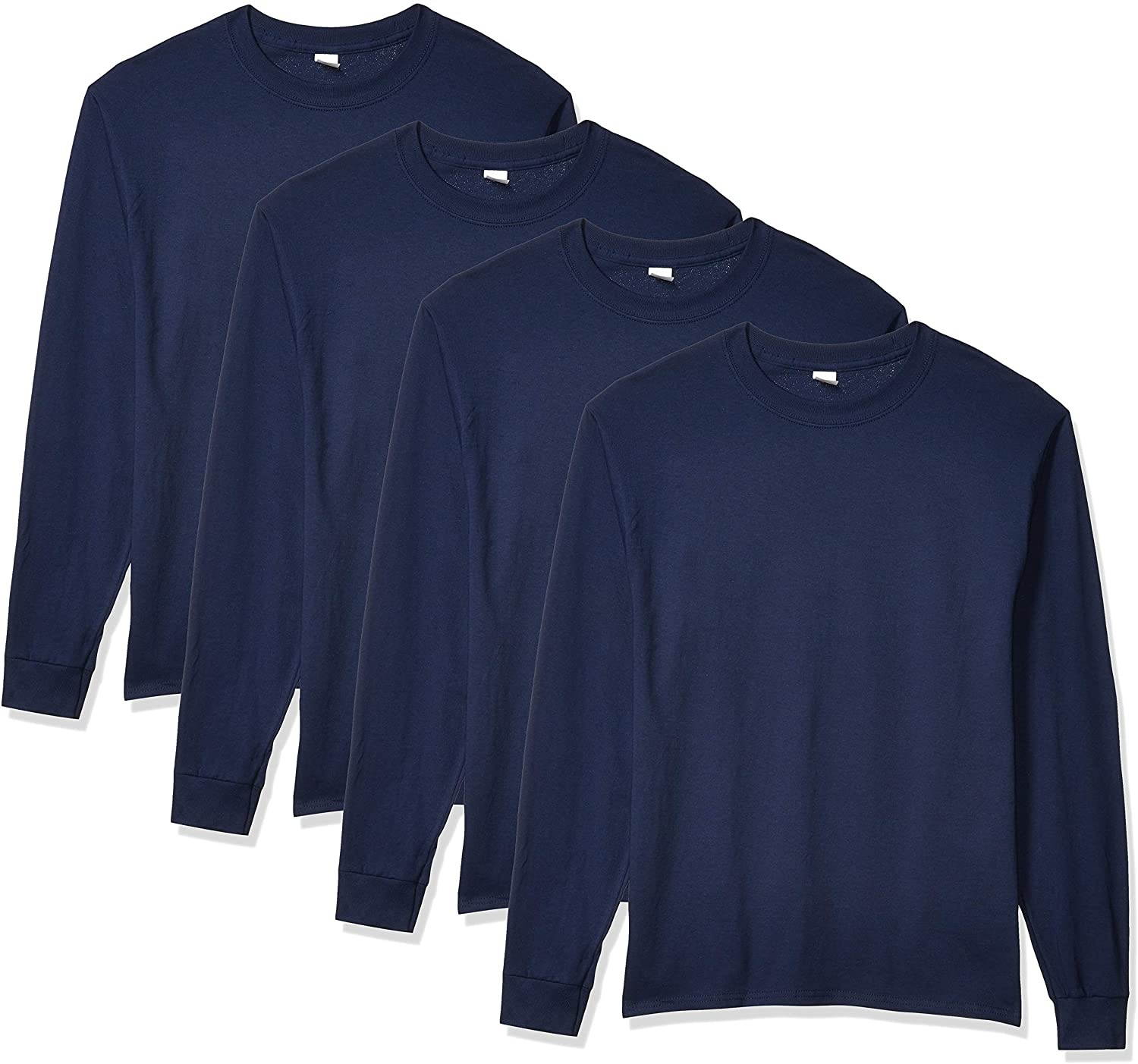 Hanes Men's Long-Sleeve ComfortSoft T-Shirt (Pack of 4)
