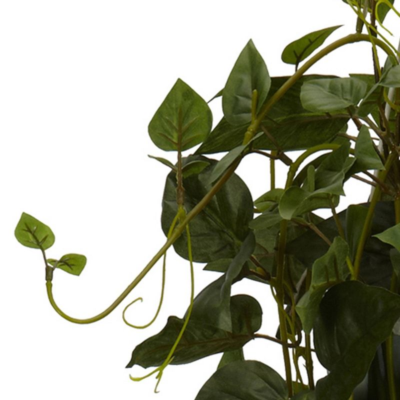 Nearly Natural Philodendron Hanging Basket Silk Plant