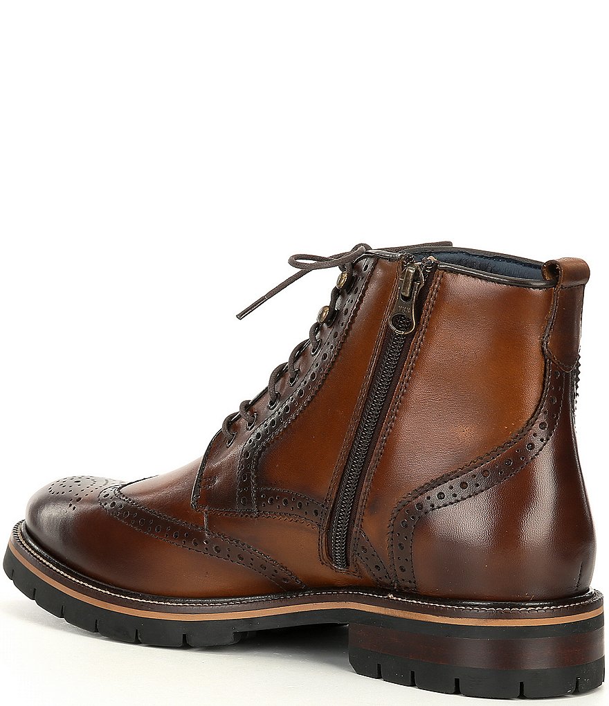 Johnston & Murphy Men's Cody Wingtip Zip Boots