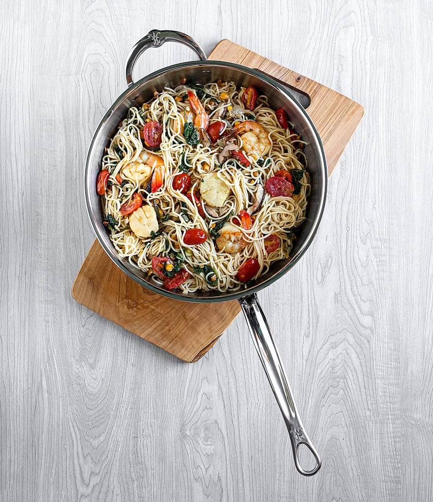 Hestan ProBond Stainless Steel Essential Pan with Helper Handle, 5-Quart