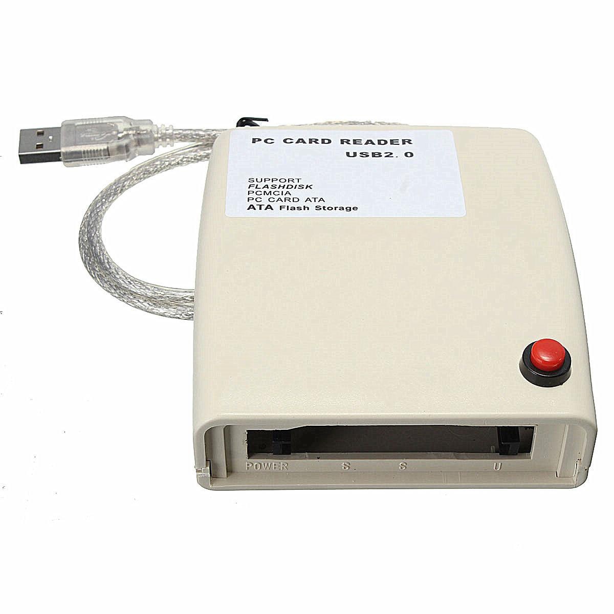 USB 2.0 to 68 pin ATA PCMCIA Flash Disk Memory Card Reader Adapter Converter NEW -