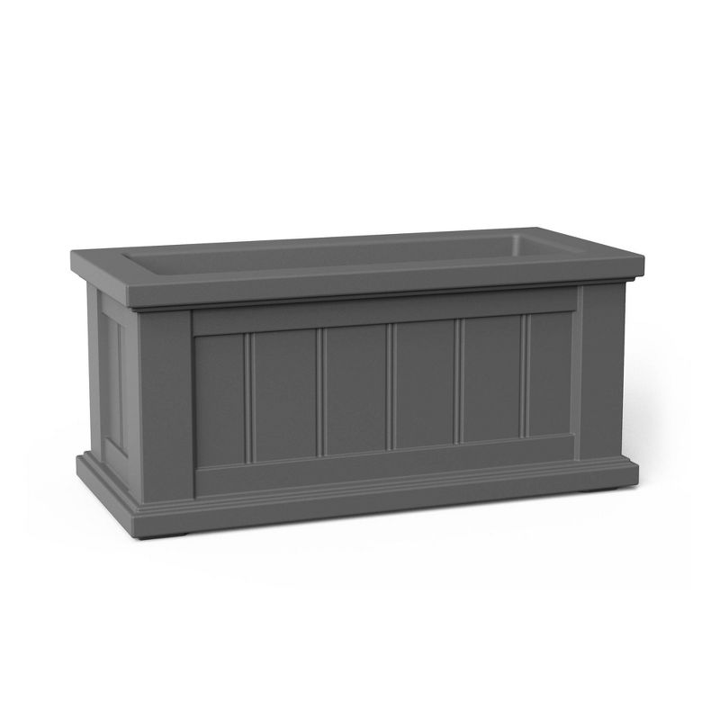 24" x 11" Cape Cod Planter Graphite Gray - Mayne
