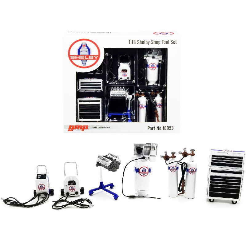 Garage Shop Tools #1 "Shelby Automotive" Set of 6 pieces 1/18 Diecast Replica by GMP