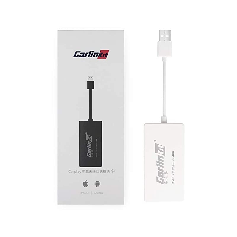 CarPlay Wireless to Android Head Unit, and Wired Android Auto, USB Dongle Compatible with all Android 4.4 or above Car Radio USB connection, Support Online Upgrade of APP & Box Version