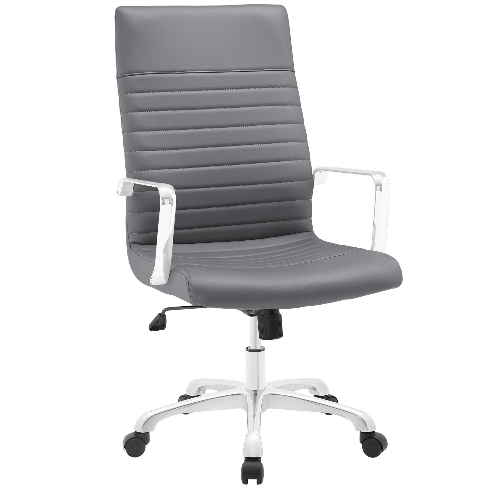 LexMod EEI-1061-GRY Finesse Highback Office Chair in Gray