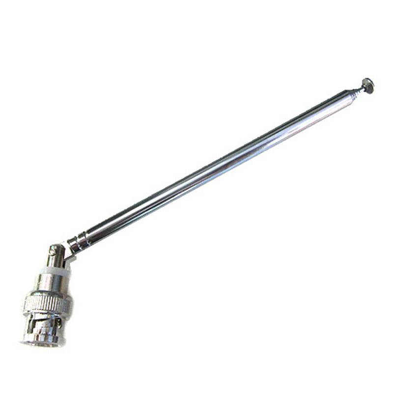 FM Radio Antenna BNC Connector Telescopic Aerial 0.7m Stainless Steel