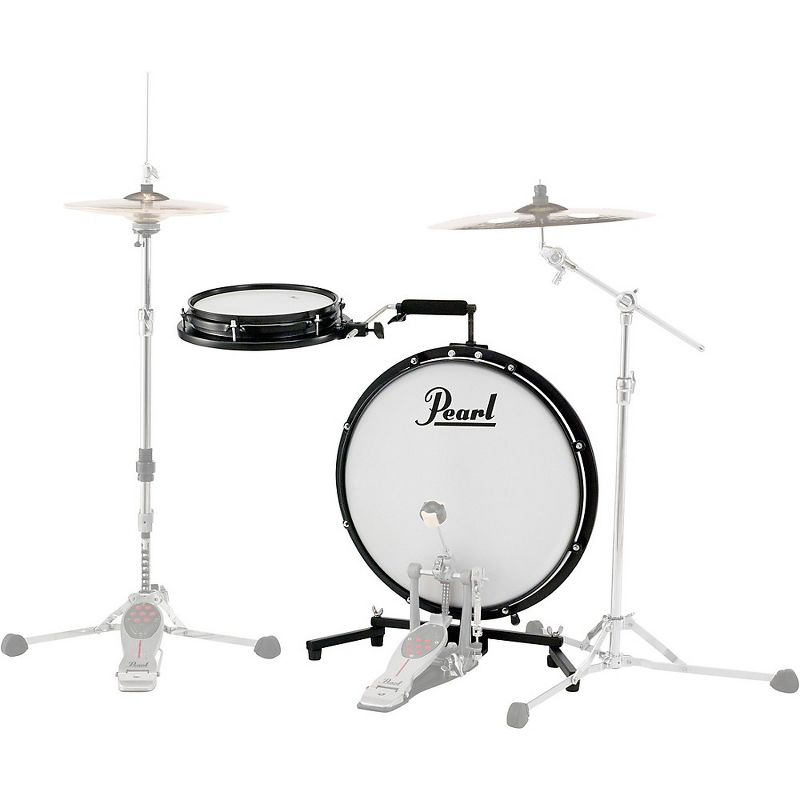 Pearl Compact Traveler 2-Piece Drum Kit with Bag Black