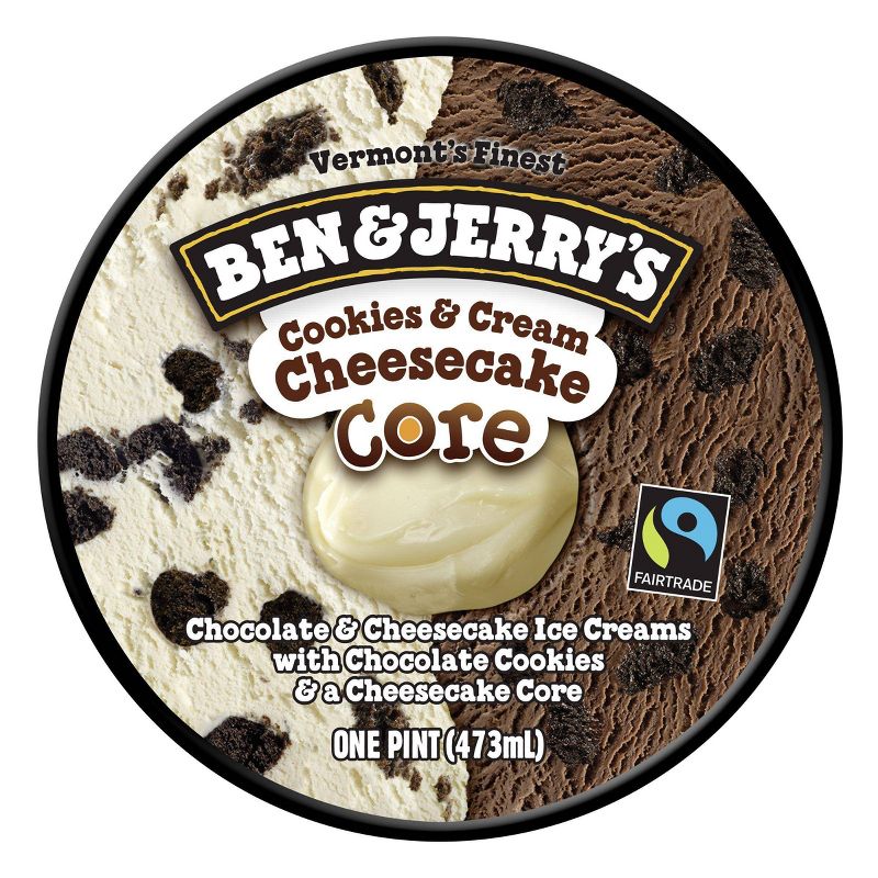 Ben and Jerry's Ice Cream Cookies and Cream Cheesecake - 16oz