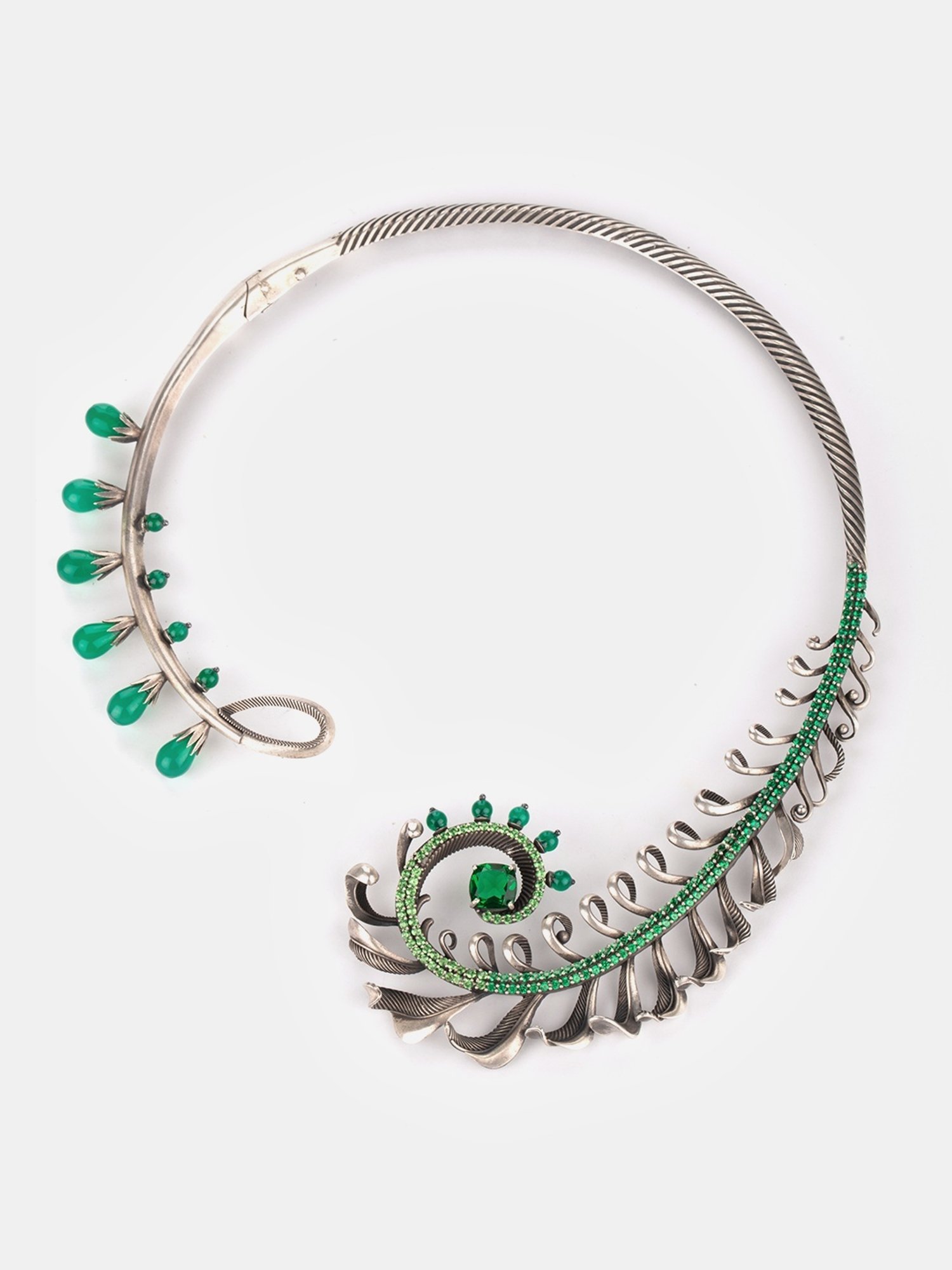 Shaya 92.5 Sterling Silver Unlearn Oxidized Necklace