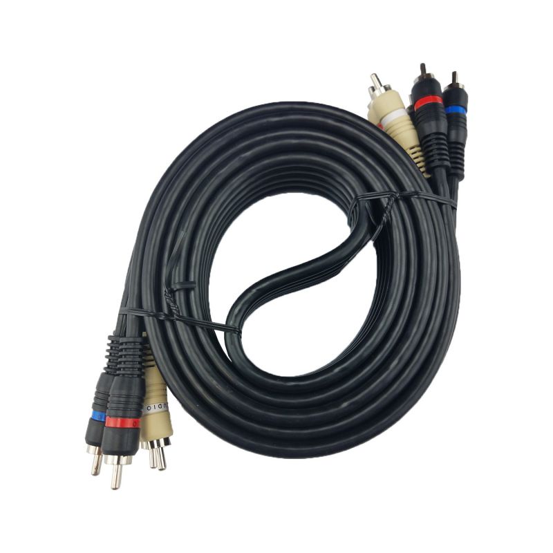 Component Video Cables with Audio 12 Feet Gold Plated RCA to RCA Supports 1080i