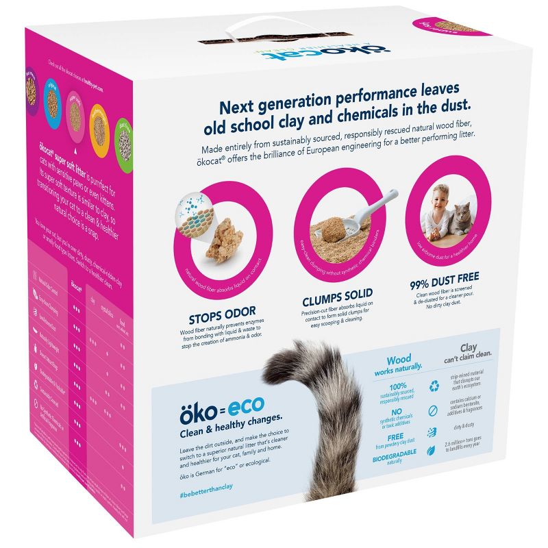 okocat Wood Super Soft Clumping Litter - 11.2lbs
