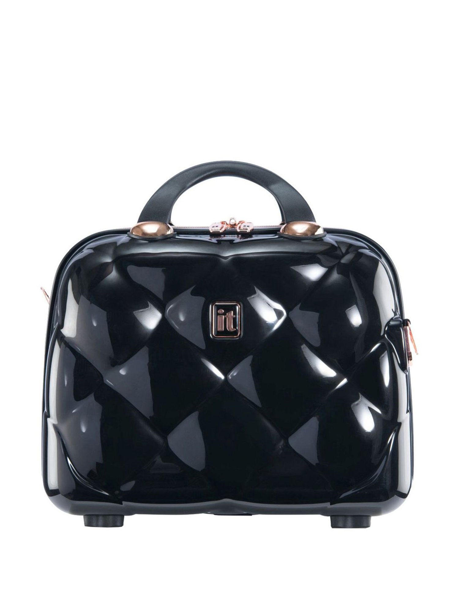 it luggage St Tropez Black Vanity Case 35cms Women Fashion Handbag Cosmetic Box
