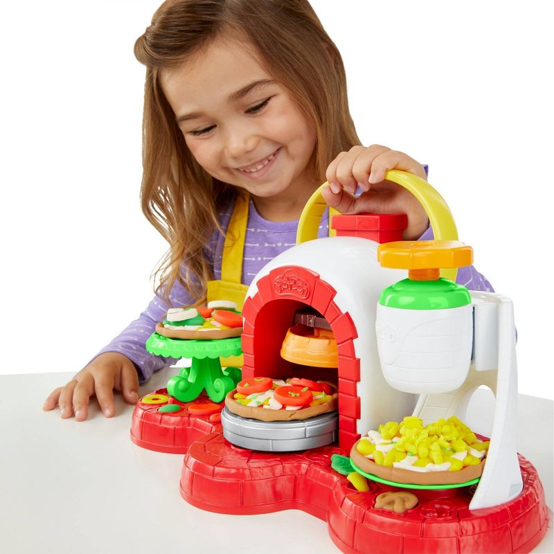 Play-Doh Stamp 'n Top Pizza Oven Toy with 5 Non-Toxic Play-Doh Colors