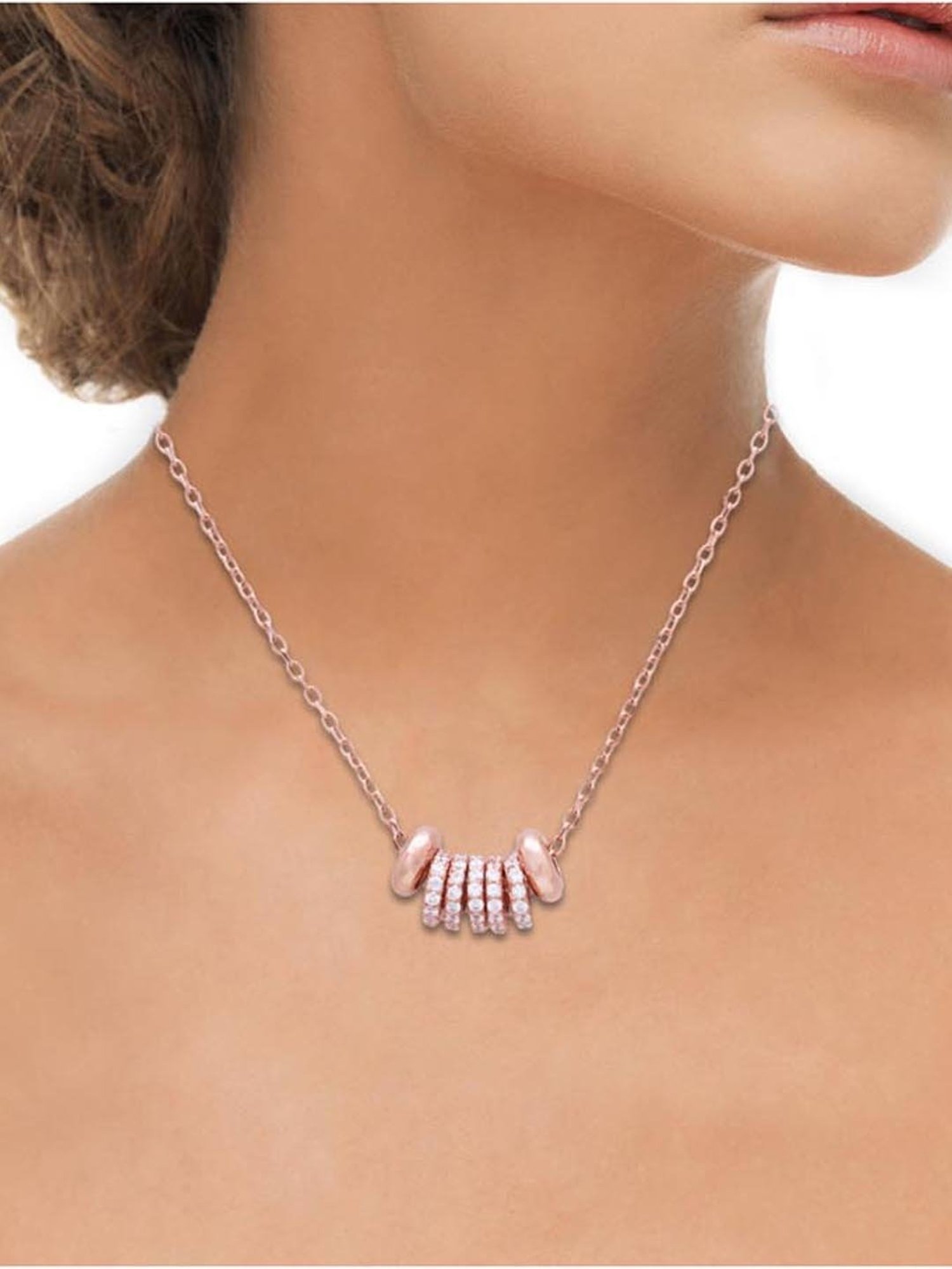 Anayra 92.5 Sterling Silver Pendant with Chain for Women