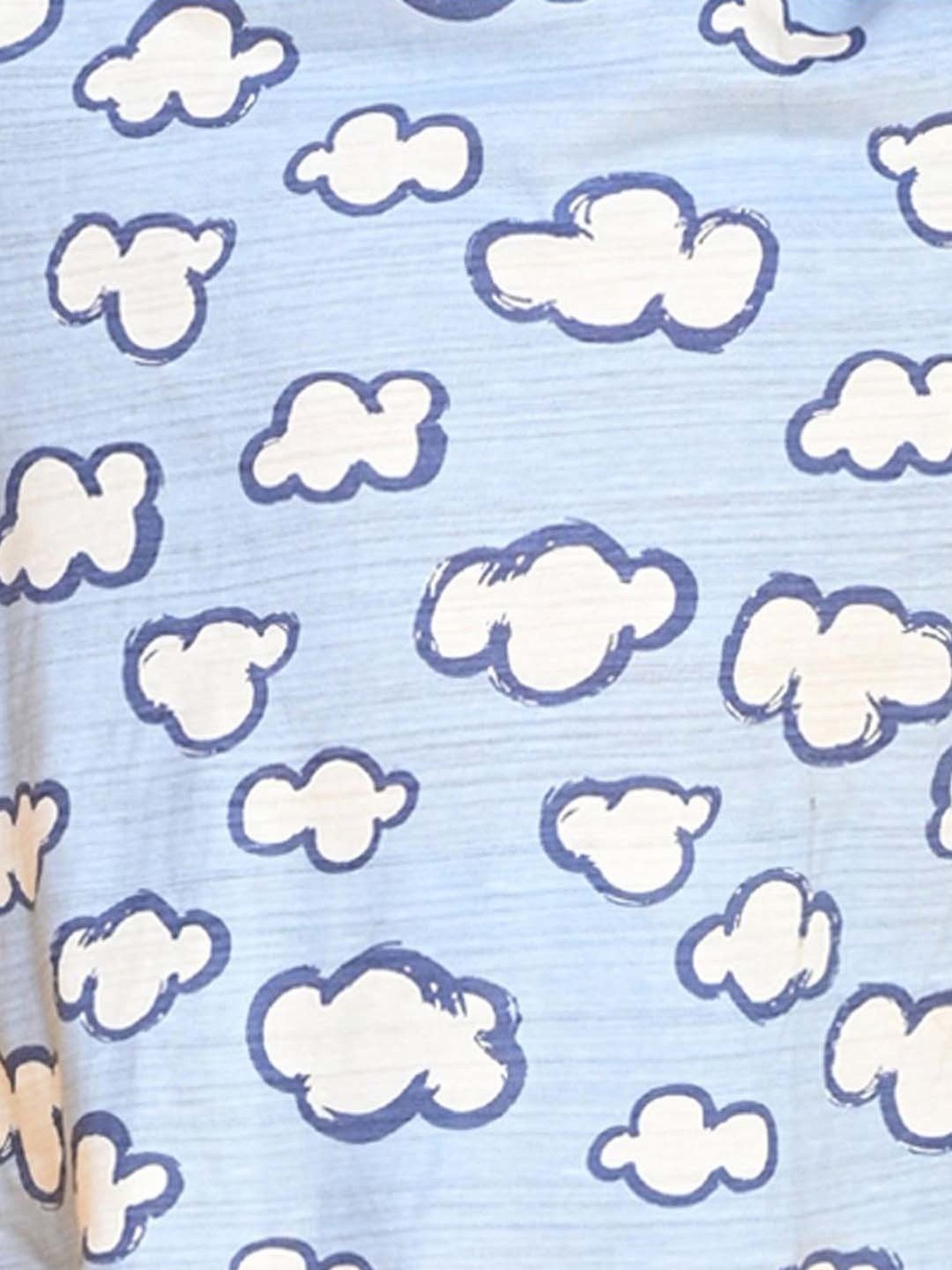 Anthrilo Kids Sky Cotton Printed Full Sleeves T-Shirt & Trouser