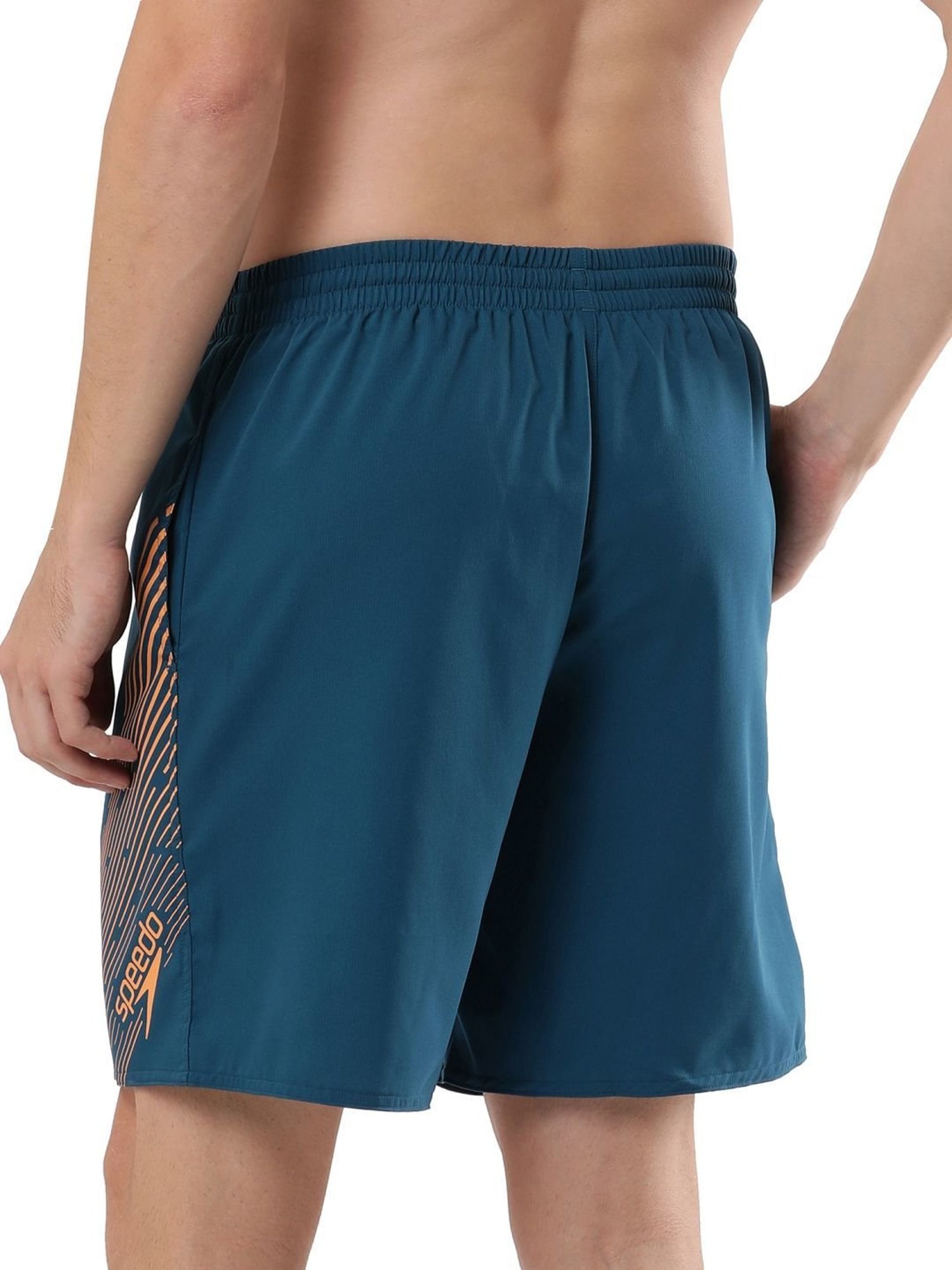 Speedo Dark Teal Regular Fit Printed Swim Shorts