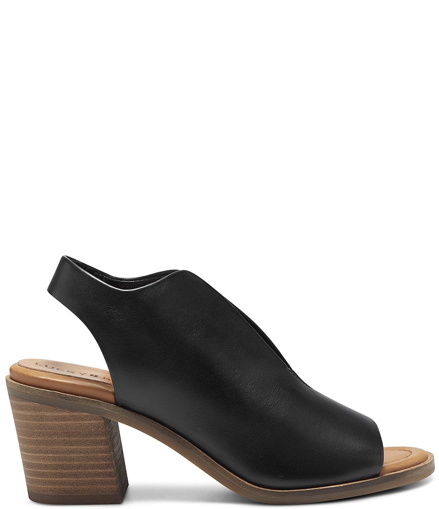Lucky Brand Rhazy Leather Slingback Shooties