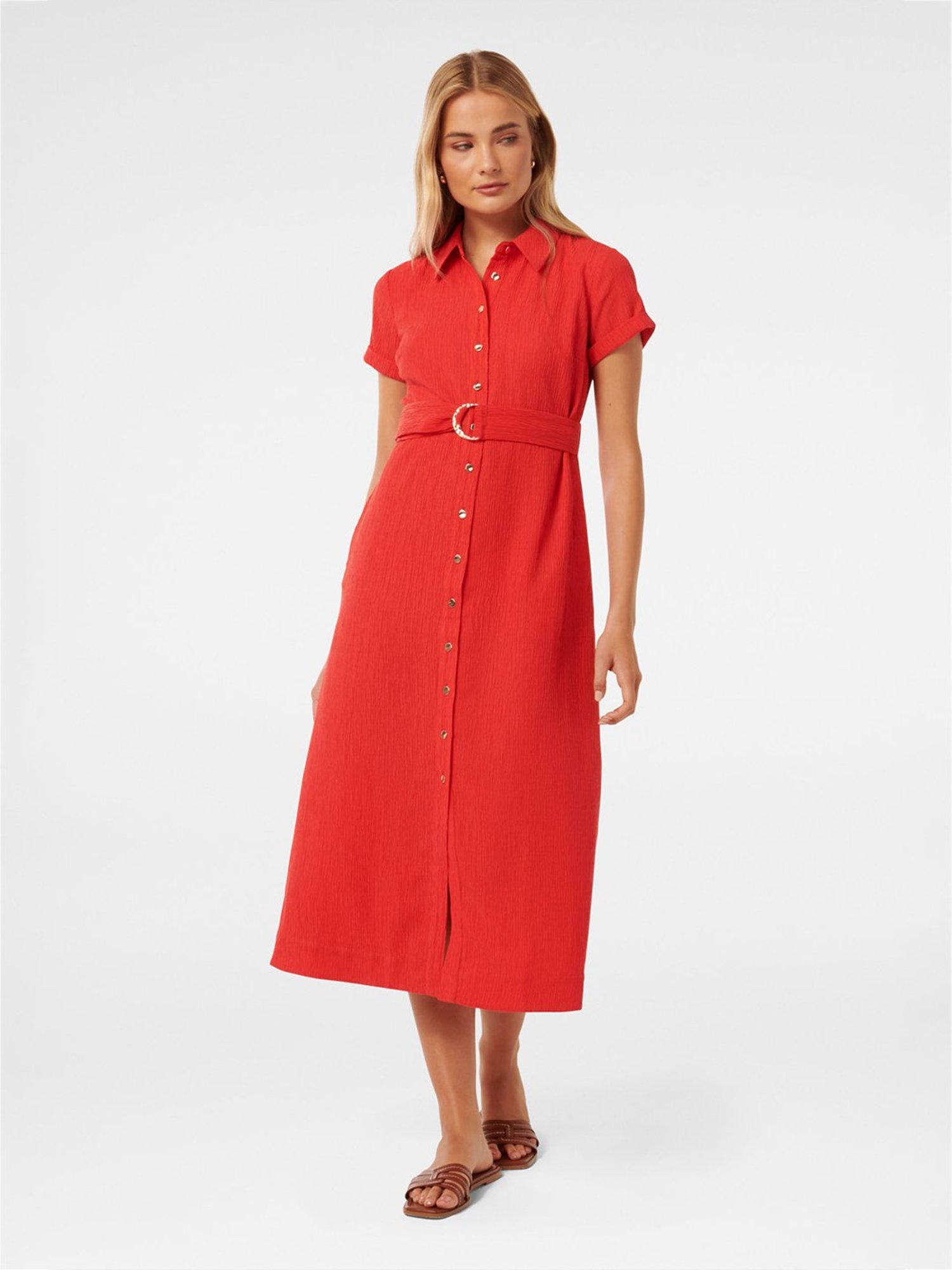Forever New Briley Textured Shirt Dress