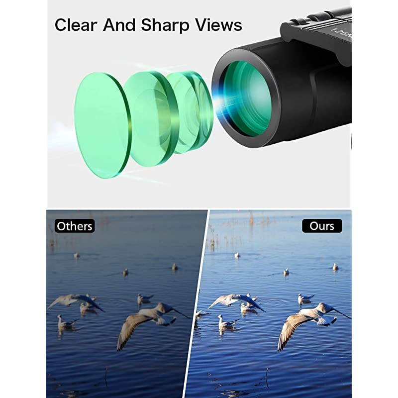 Compact Binoculars for Adults Kids Mini Small Binocular for Bird Watching Outdoor Travel Hiking Folding Pocket Lightweight Opera Glasses for Theater Concert Shows Women Men