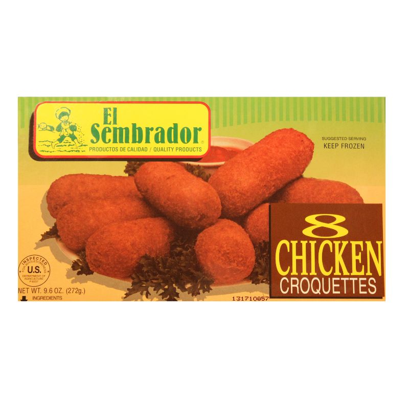 El Sembrador Chicken Frozen Croquettes - 9.6oz - 8ct