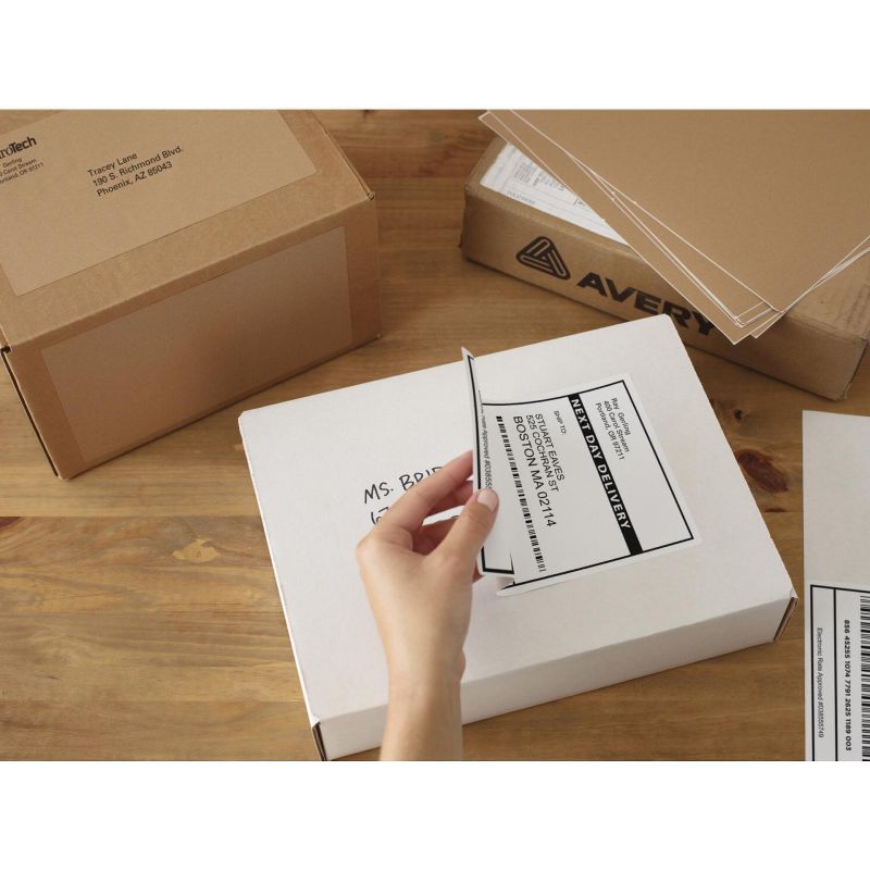 Avery 5963 Shipping Labels with TrueBlock, 2 x 4 Inches, White, Box of 2,500