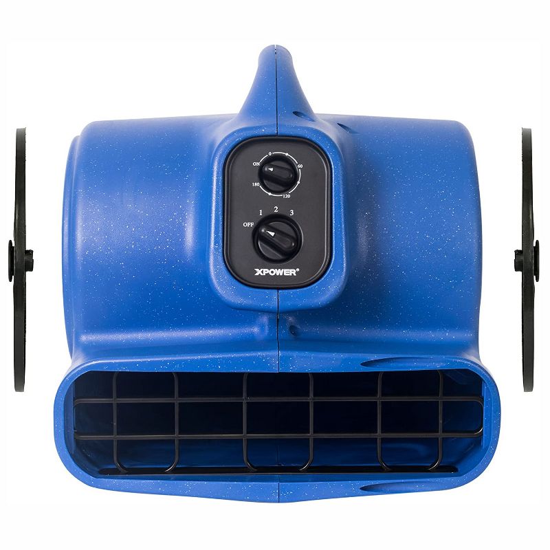 XPOWER X-430TF-MDK Dog Pet Grooming Hands Free No Heat 3 Cage Dryer with Adjustable Timer and Multi Cage Drying Flexible Hose Kit, Blue