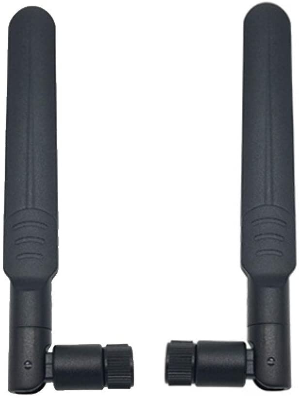 9dBi Dual Band WiFi Antenna 2.4GHz 5.8GHz with RP-SMA Male Connector 4G LTE High Gain WiFi Signal Booster for Wireless Network Router/WiFi Extender/USB Adapter/Mobile Broadband/IP Camera(2-Pack)