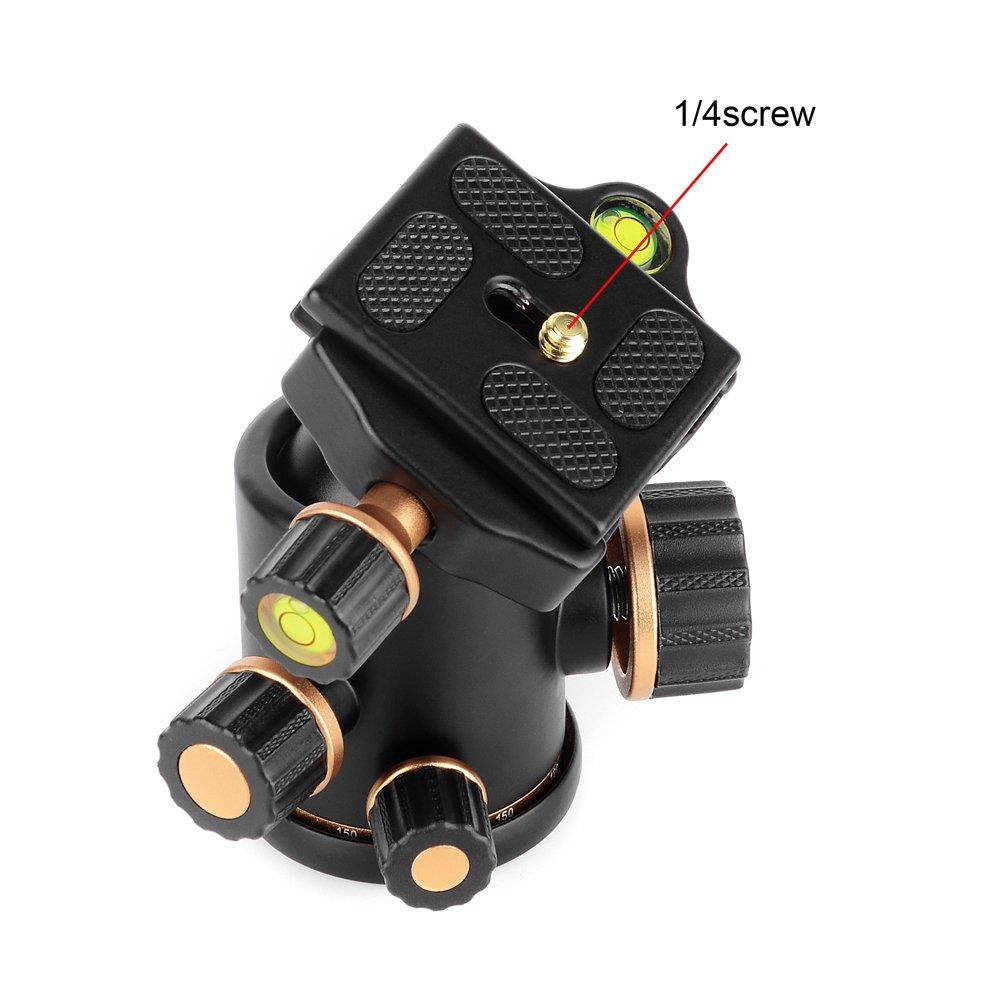 Pergear Heavy Duty Photography Camera Tripod Ball Head 360 Degree Fluid Rotation Tripod Ballhead