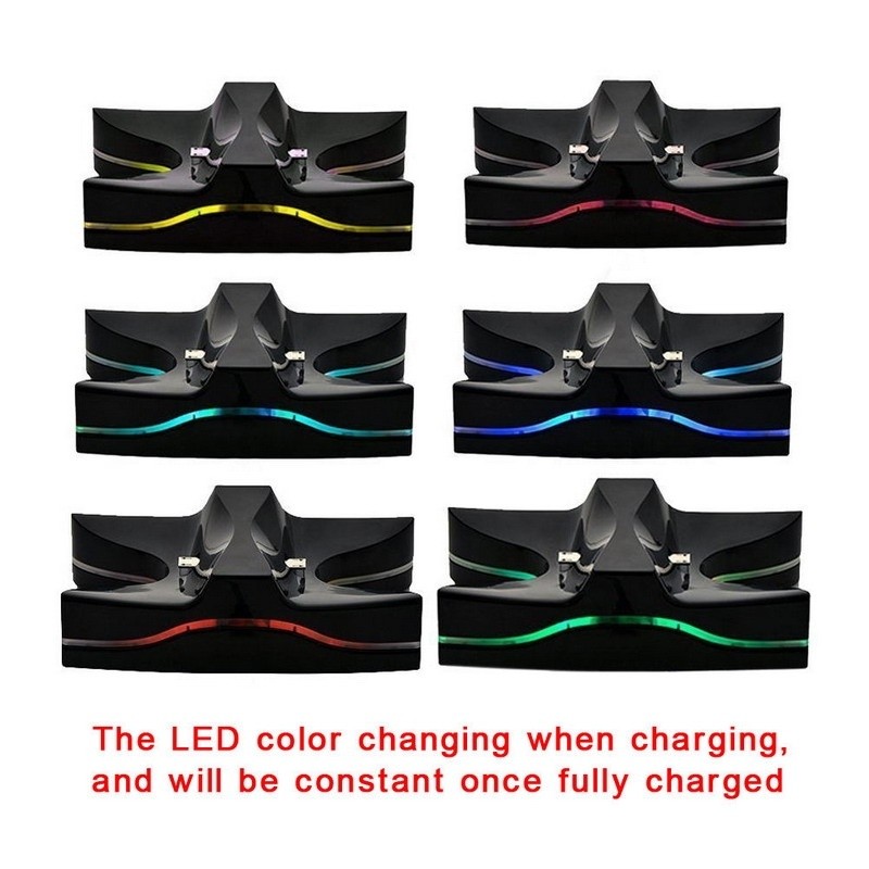 Special UFO Shape 2 x USB Charging Dock Station Stand / Controller Charging Stand for PS4 4 with