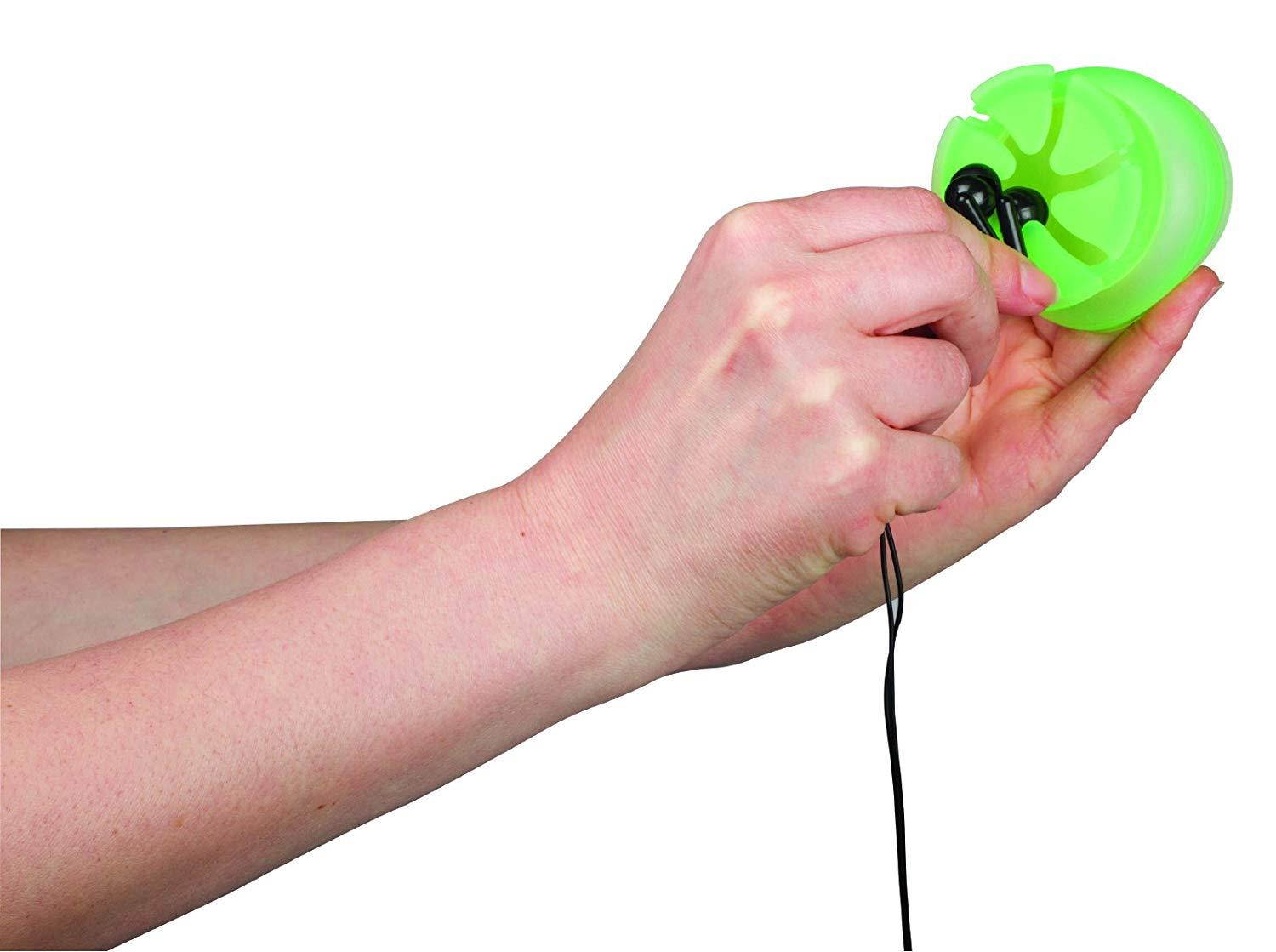 Digital Innovations The Nest &ndash; Tangle-Free Earphone / Earbud Case, Durable and Compact Storage System, Green (4100900)