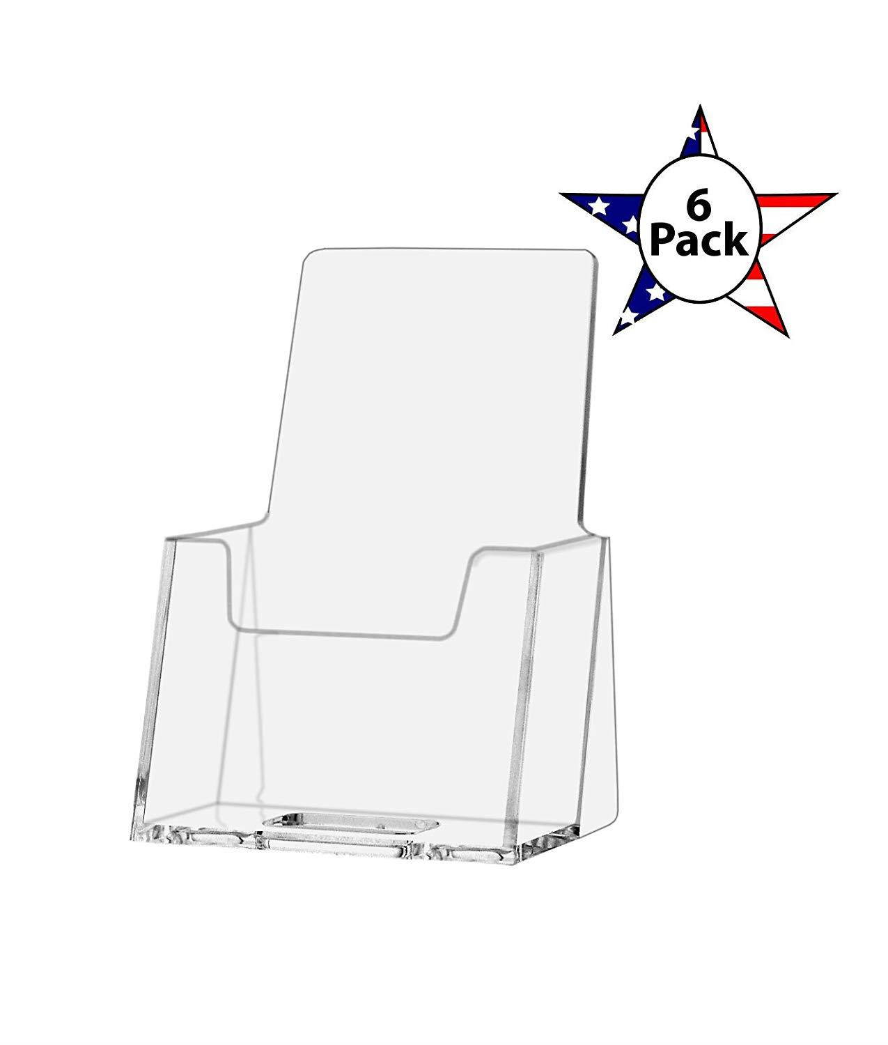 Marketing Holders Vertical Clear Business Card Holder Lot of 6 Premium Acrylic