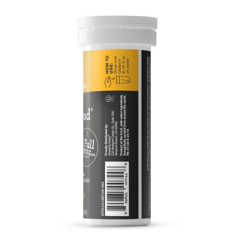 Amazing Grass Detox Effervescent Tablet - Lemon Charcoal - 10ct