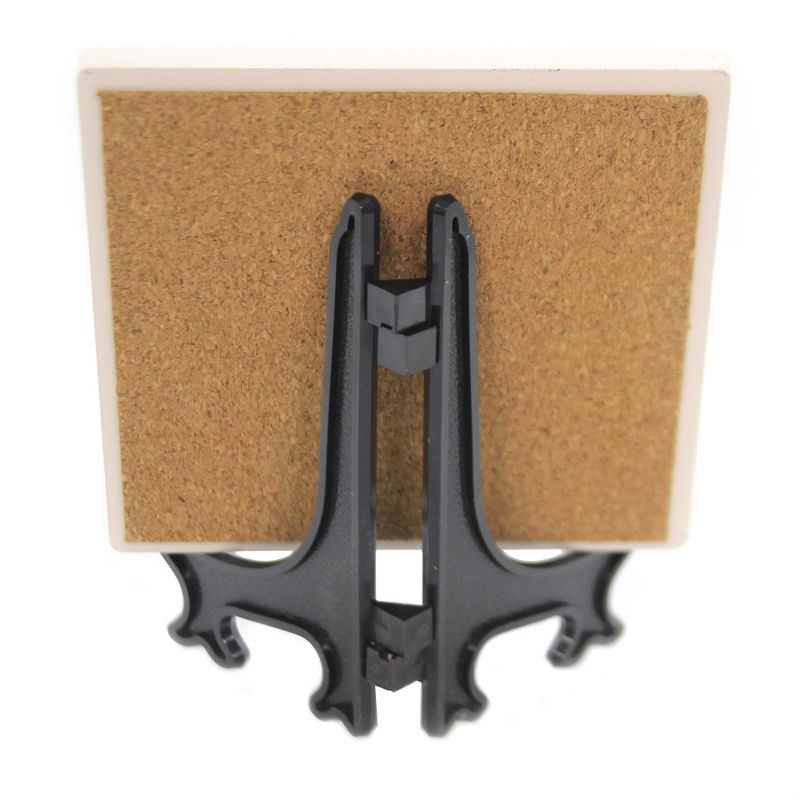 Animal 4.0" French Bulldog - House Stone Coaster Easel Sjt Enterprises  -  Coasters