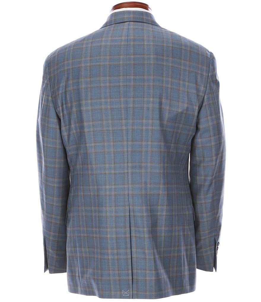 Murano Interstellar Collection Slim-Fit Checked Suit Separates Blazer