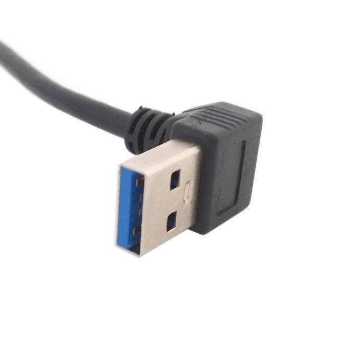 Down Direction Right Angled 90 Degree USB 3.0 A plug to Micro B Plug Left Angled