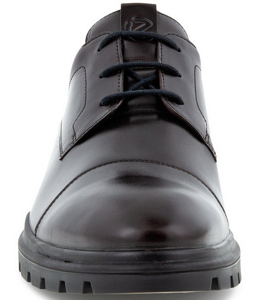 ECCO Men's Citytray Avant Cap Toe Leather Lace-Up Oxfords