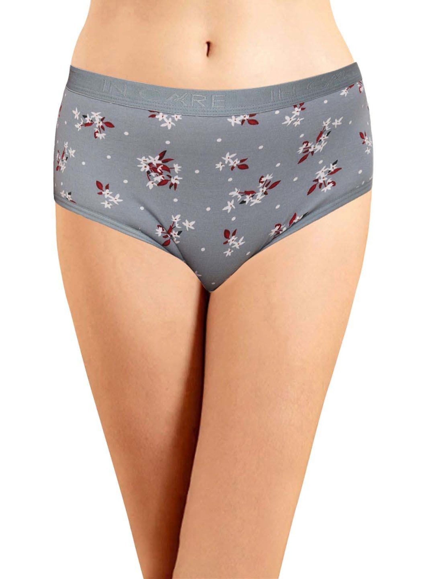 IN CARE Pink & Green Cotton Printed Hipster Panties - Pack Of 3