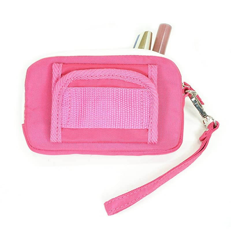 Around Coin Purse Lipstick Case or Smartphone Wallet wBuilt in Suction Cup for Hands Free Photos or Video Smartphone Wristlet easily fits Medium Sized Phones Like iPhone 6 5 5S Samsung Galaxy 5 6 HTC