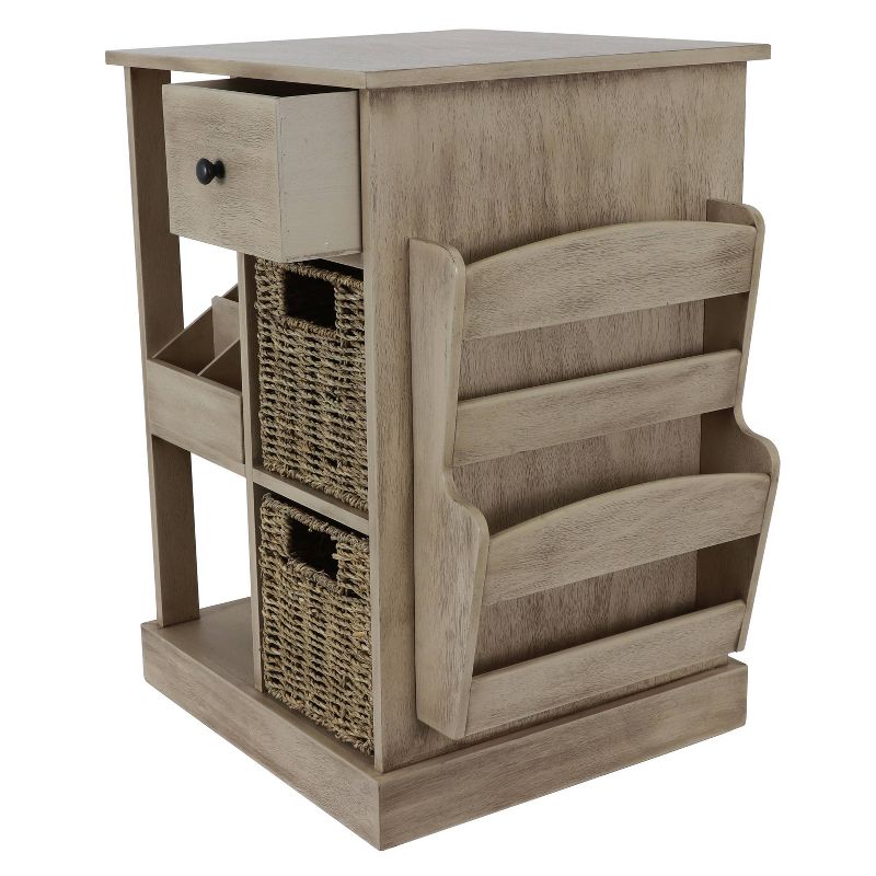 Nora Accent Table Stand White - Décor Therapy